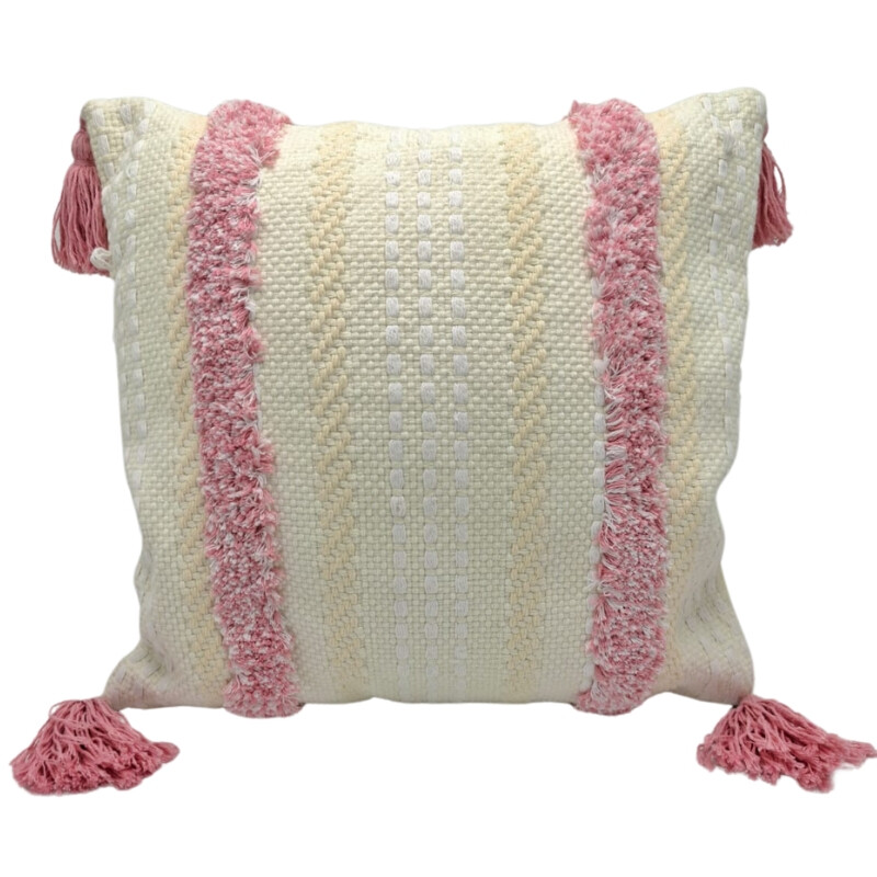Almohadones con Decorado en Colores Rosa