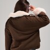 Campera dama c/piel slowly Brown