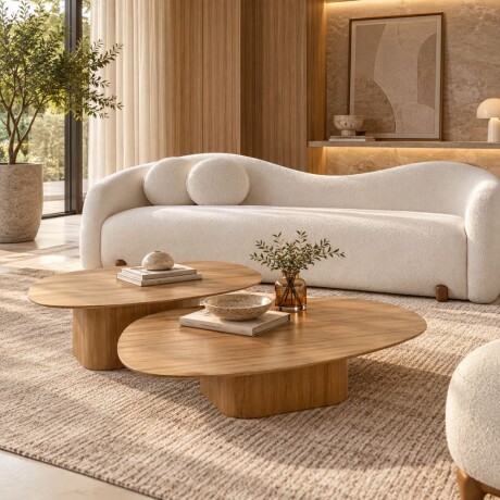 Conjunto de mesas de living Safira Conjunto de mesas de living Safira