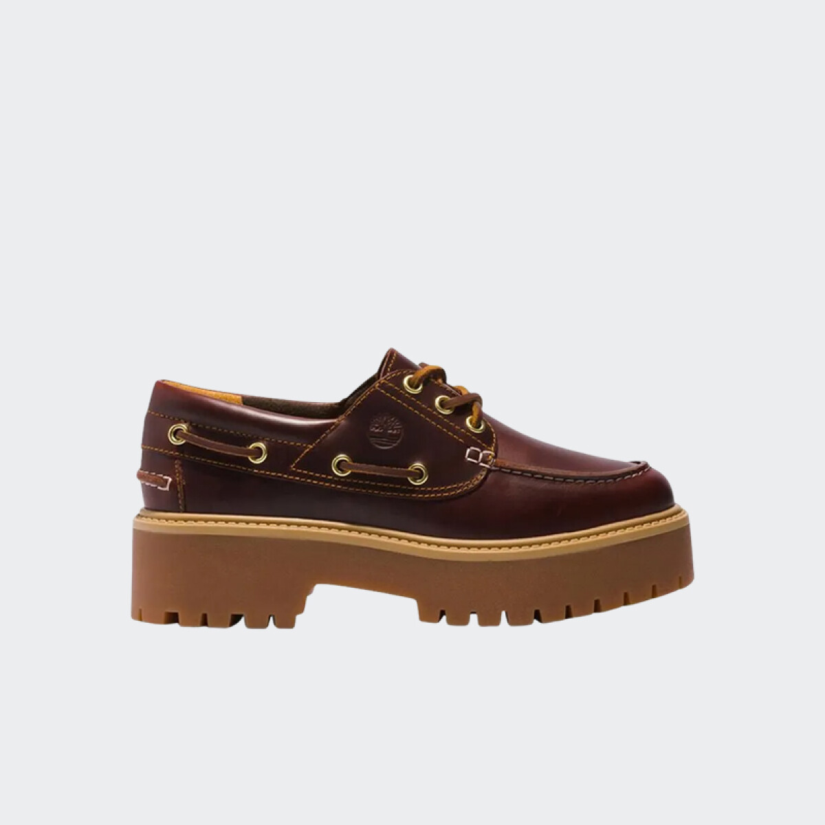 Zapatos Stone Street Platform Boat - Marrón 