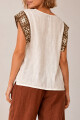 BLUSA LINO CROCHET BLANCO CAM