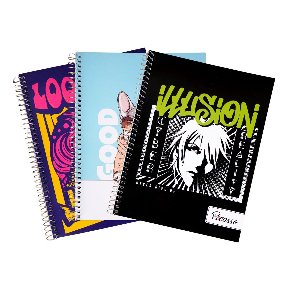 CUADERNO PICASSO ESPIRAL 48HOJAS RAYADO 