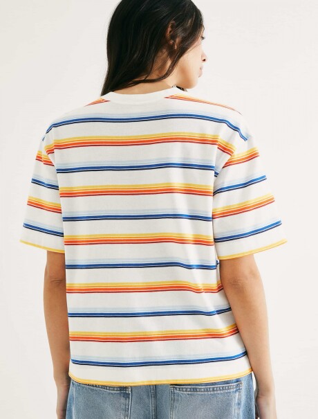 CAMISETA DE RAYAS MULTICOLOR