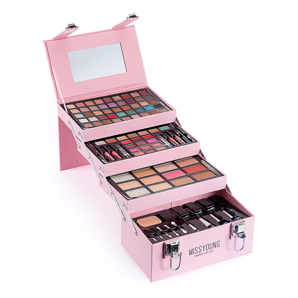 Petaca Maleta De Maquillaje Missyoung 94 Pzas - Rosa 
