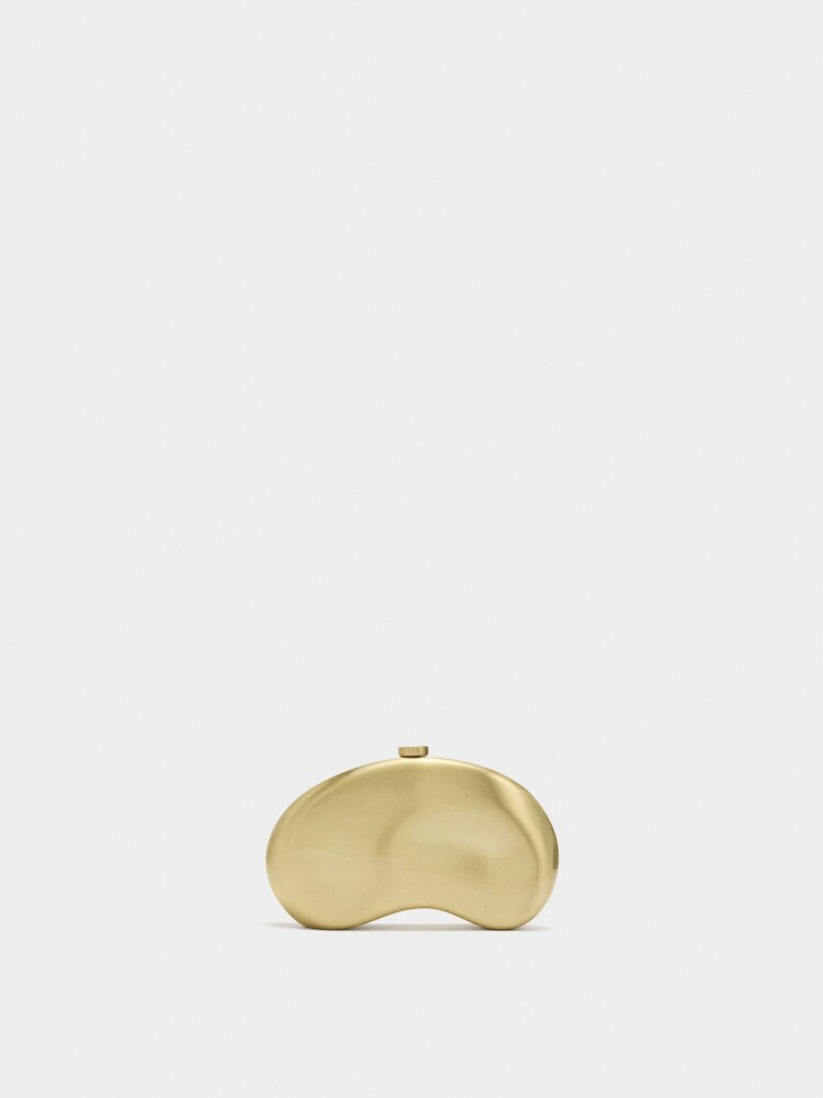 Clutch De Fiesta Metálico dorado