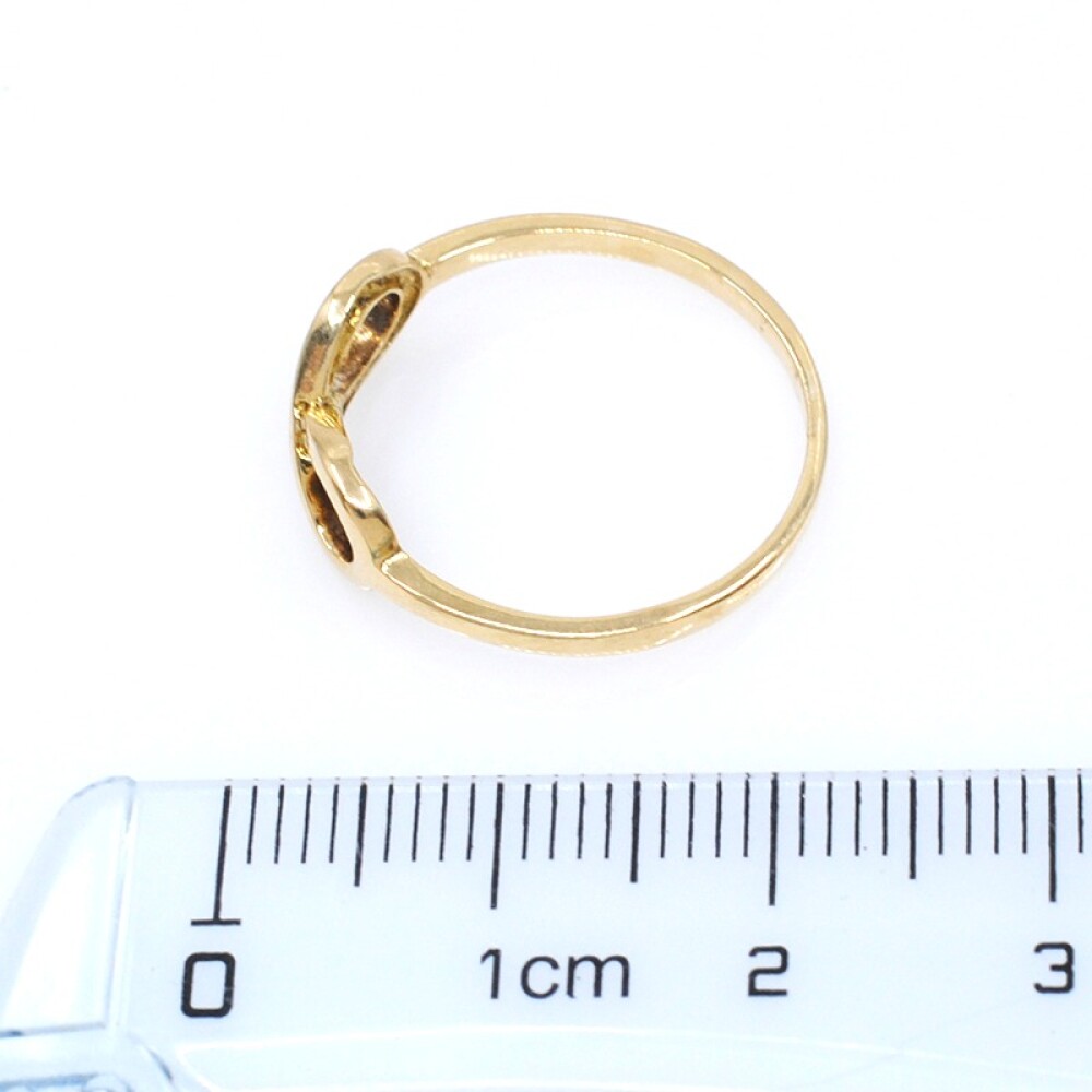 Anillo del infinito en oro 18k amarillo Anillo del infinito en oro 18k amarillo
