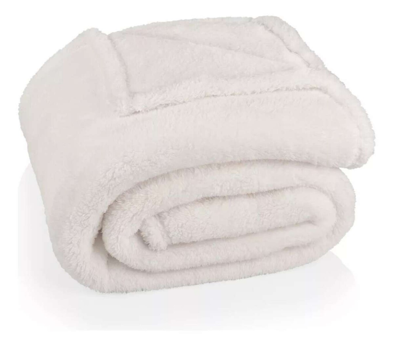 Manta Corderito 2 Plazas 180x200cm - Blanco 