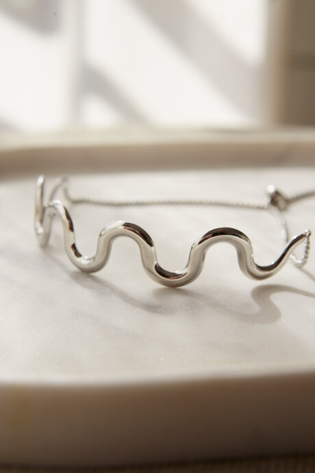CHOKER WAVES PLATEADO