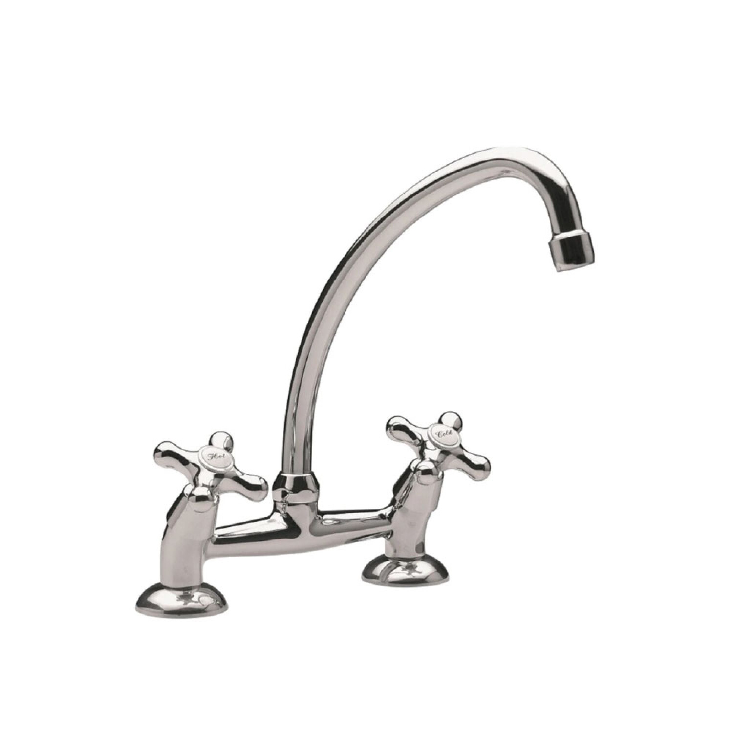 Griferia de Cocina para Mesada Bimando con Pico Movil Cromado