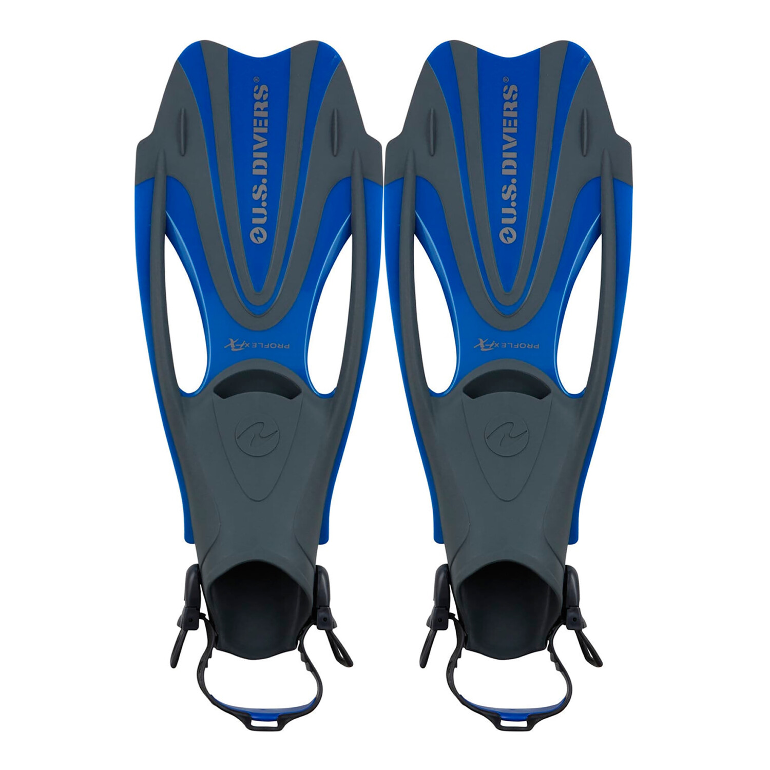 thumbnail image 2 of U.S. Divers Proflex FX Snorkeling Fins - Electric Blue, Small Size For Men & Women 2 of 14