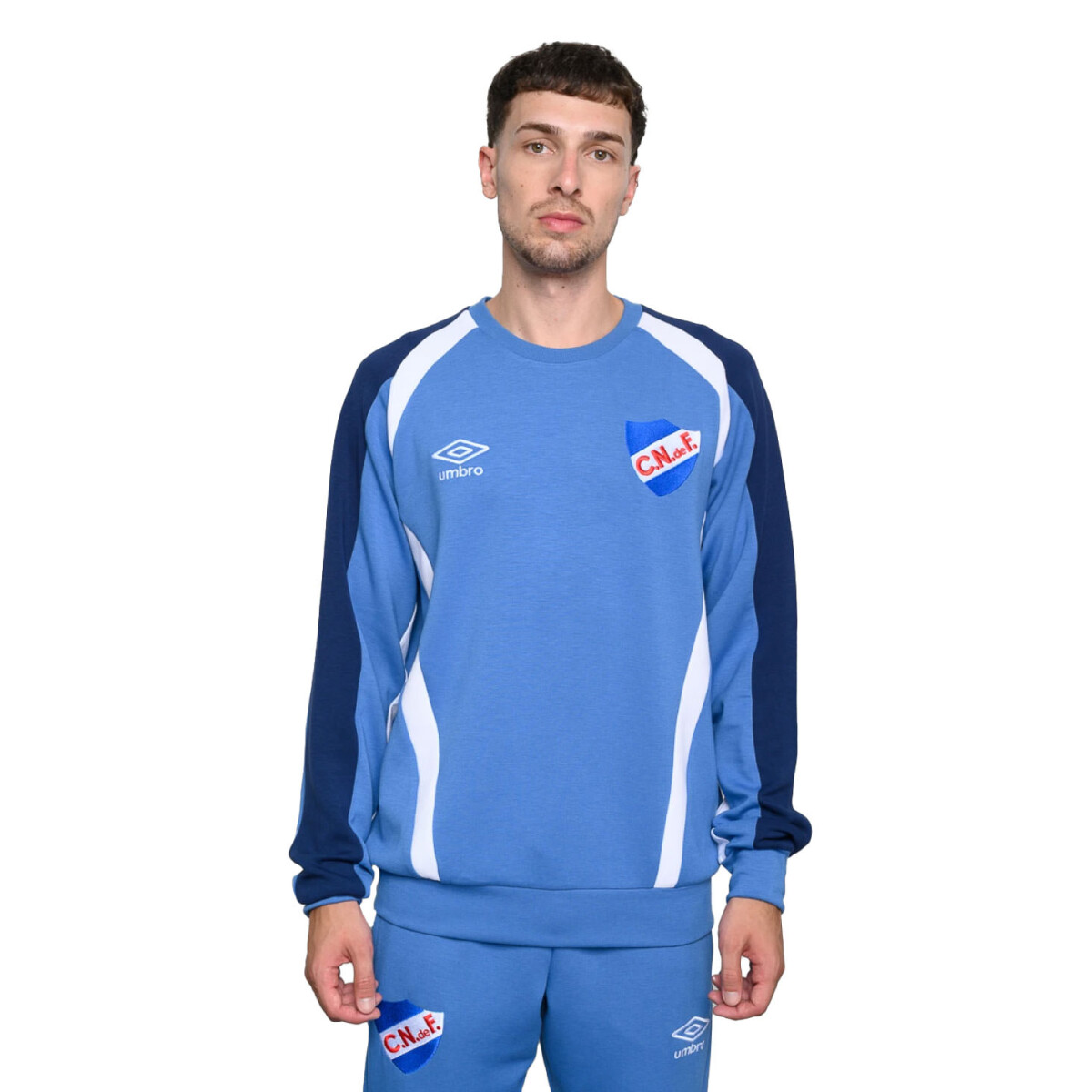 Buzos Umbro Jut Nacional Ref.Nu143085 Unisex - Azul Piedra - Negro 