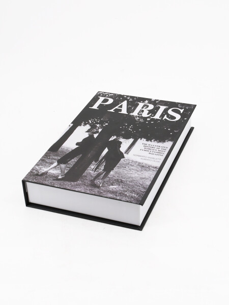LIBRO CAJA PARIS DECORATIVO NEGRO