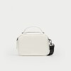 Mini Bag Rubber En Efecto Cuero Blanco