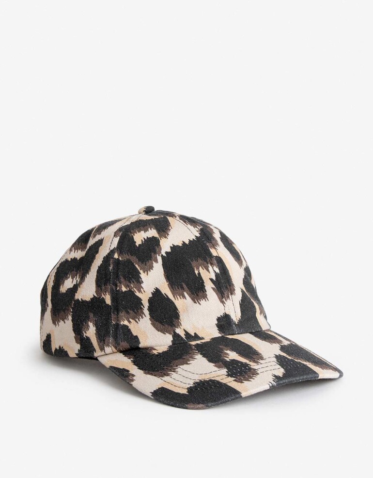 Caps Cap Animal Print Efecto Lavado - Estampado Animal Print