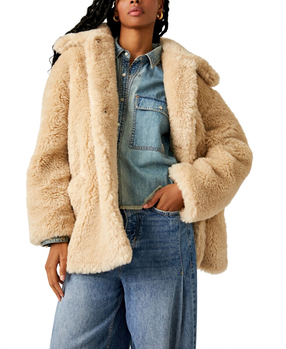 PRETTY PERFECT FUR PEACOAT 