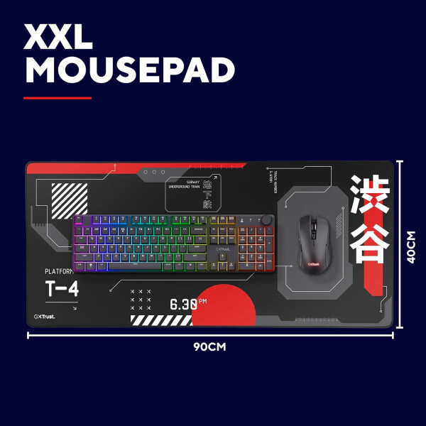 Mousepad Trust Japan Xxl Gxt759 NEGRO
