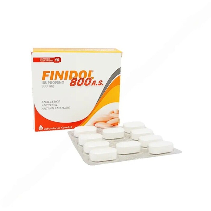 FINIDOL 800 AS CJ X 10 COMP. única
