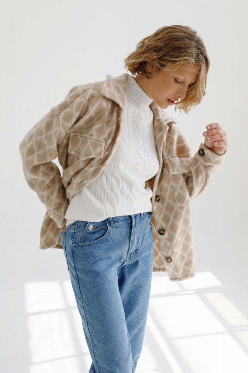 Camisa Bird Beige