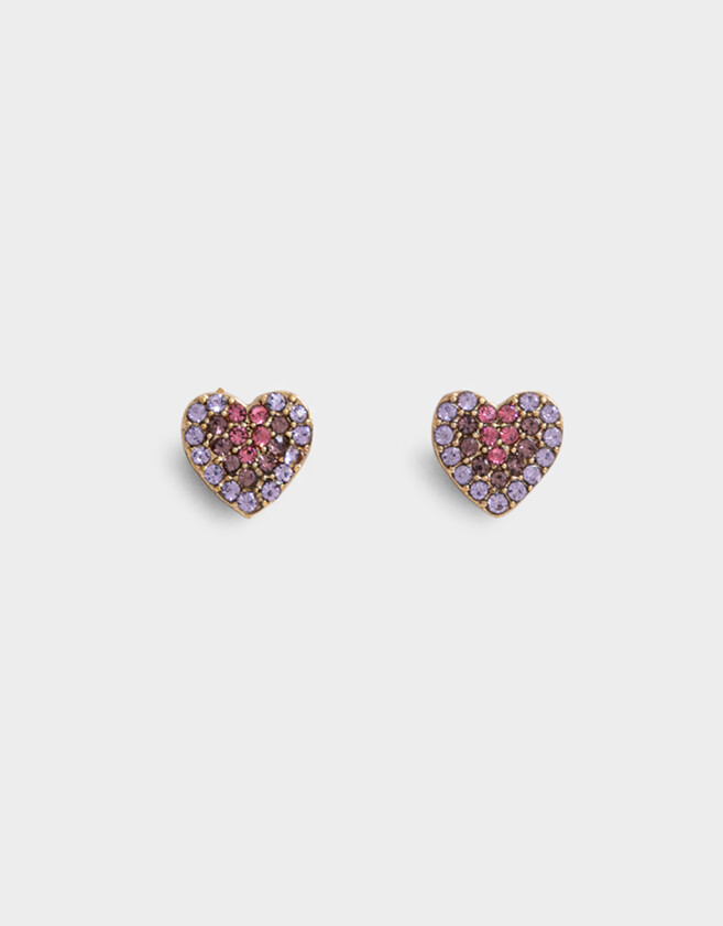Aros Pasantes Con strass Aros Con Strass Cute - Dorado