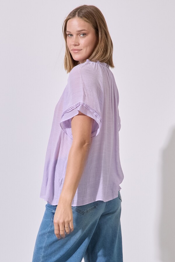 Blusa Botones LAVANDA