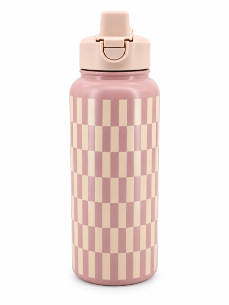 BOTELLA CUADROS 900ML BEIGE