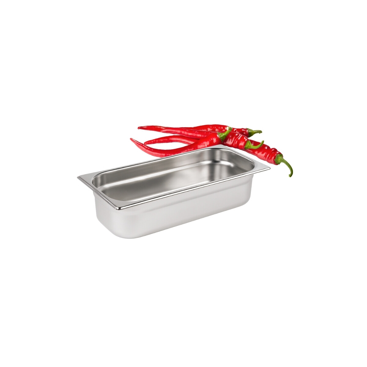 Cuba de Acero Inoxidable GN 1/3 4 cm 