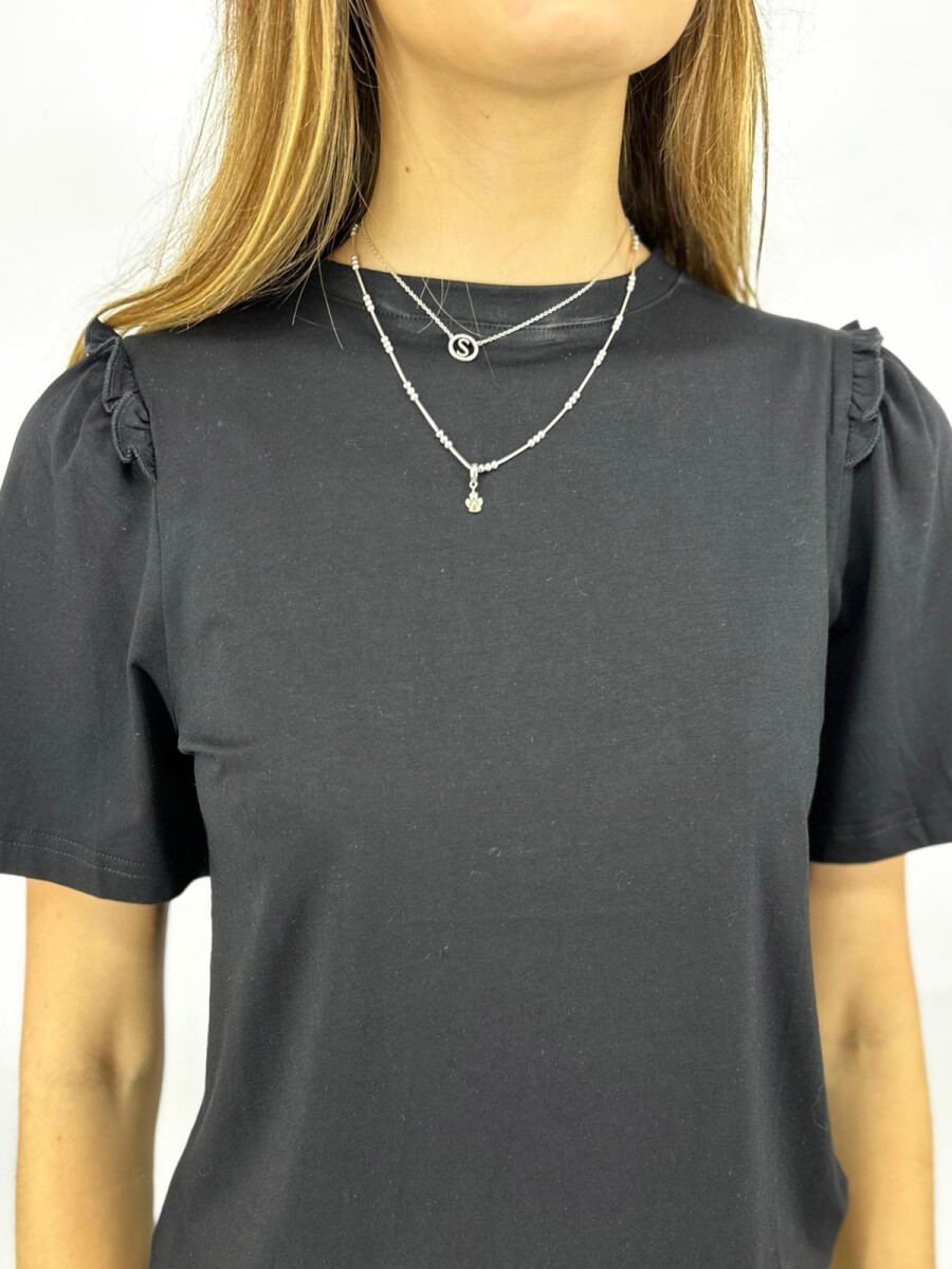 T-SHIRT WANNA PERLA - NEGRO 