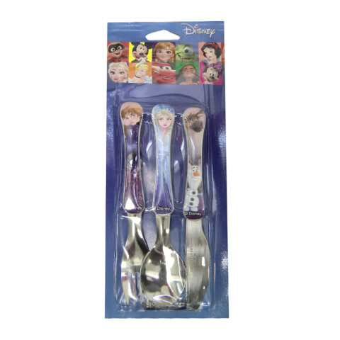 Set X3 Cubiertos Infantiles Frozen U