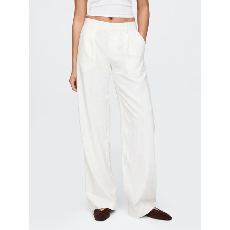 365 LR WIDE LEG - LINEN NEW OFF WHITE OPT1
