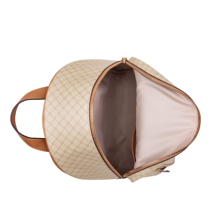 Tahera Medium Backpack New Khaki Logo/dark Camel