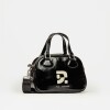 Mini bag Active Studio en efecto charol arrugado Negro