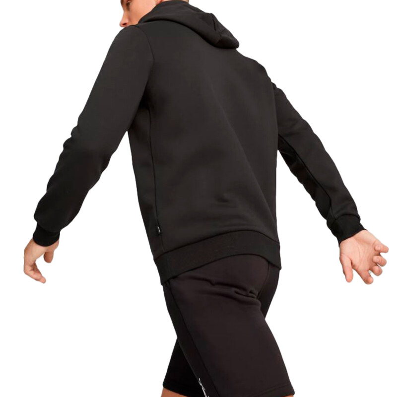 Puma Ess+ 2 Col Small Logo Hoodie Fl Negro