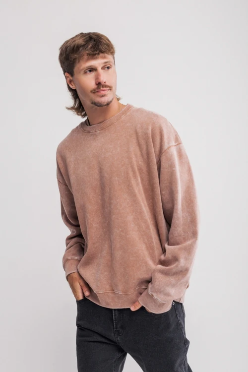 Buzo oversize Vitoria Marrón