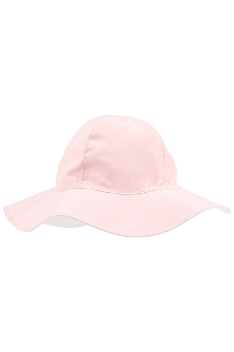 Gorro reversible de algodón con protección UPF 50+. Talles 2-4T Sin color