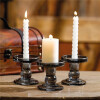 Candelabro Portavelas de Vidrio Color Humo 8.6cm Candelabro Portavelas de Vidrio Color Humo 8.6cm