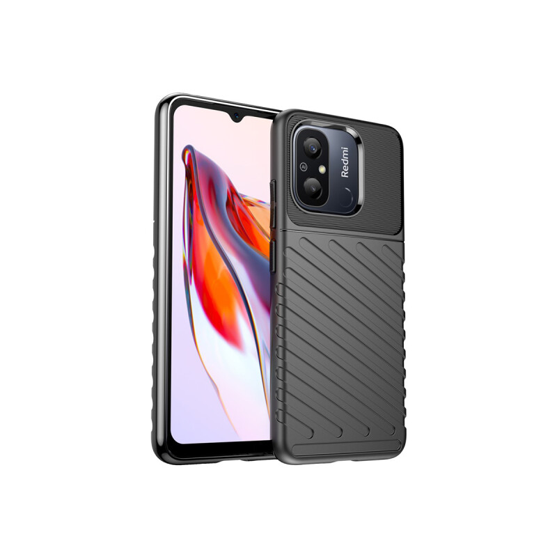 Protector Xiaomi Redmi 12C texturado color negro Protector Xiaomi Redmi 12c Texturado Color Negro