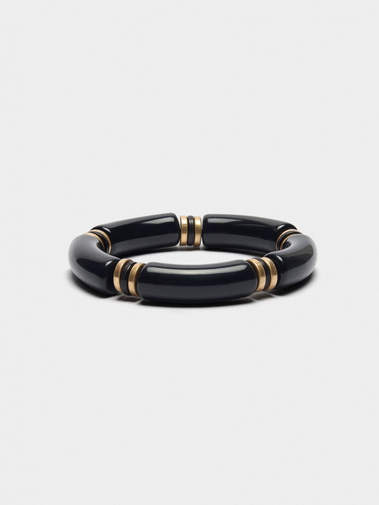 Pulsera Elástica Segmentada negro