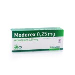 MODEREX 0,25 MG. CJ X 40 COMP. única