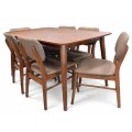 JUEGO DE COMEDOR MESA + 6 SILLAS - MOCHA JUEGO DE COMEDOR MESA + 6 SILLAS - MOCHA