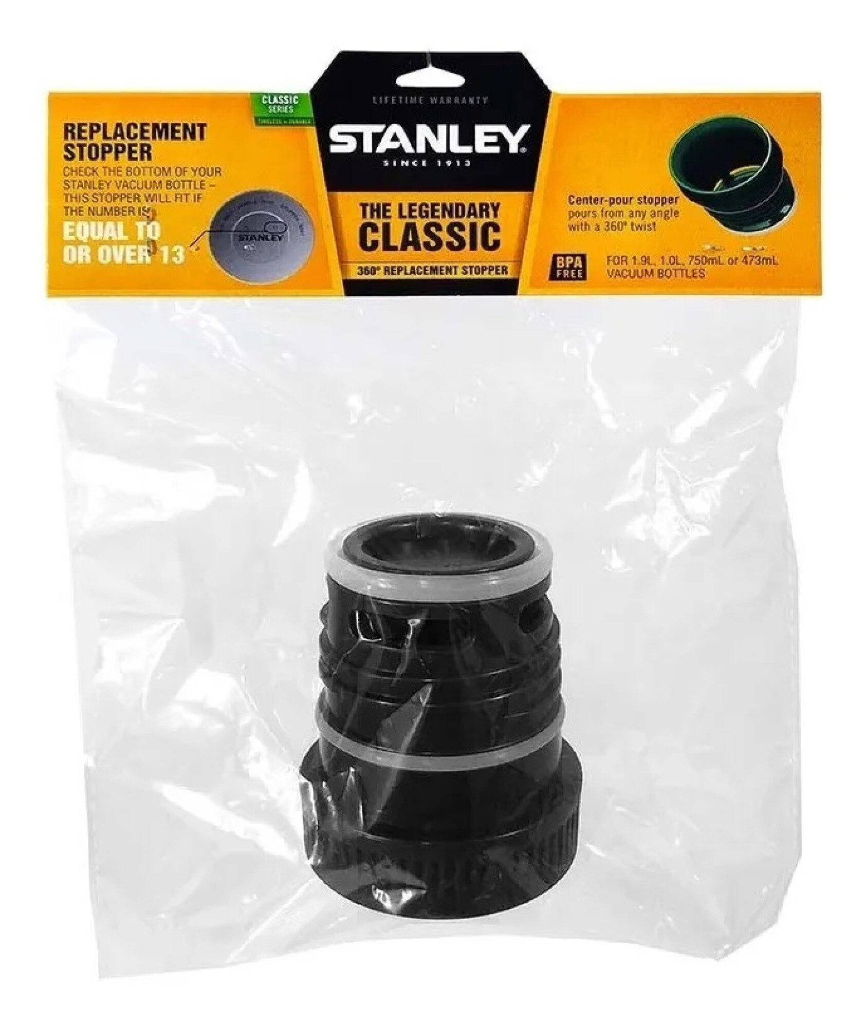 Termo Stanley 1L- Blanco Polar - Tapón Cebador - Caja - Original