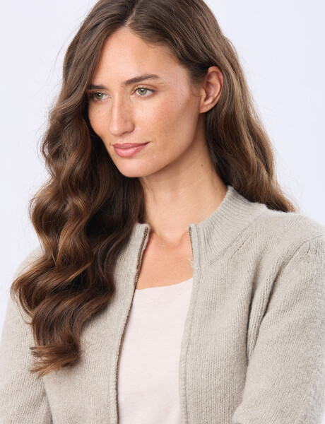 CAMPERA TEJIDA DE ABRIGO Verde