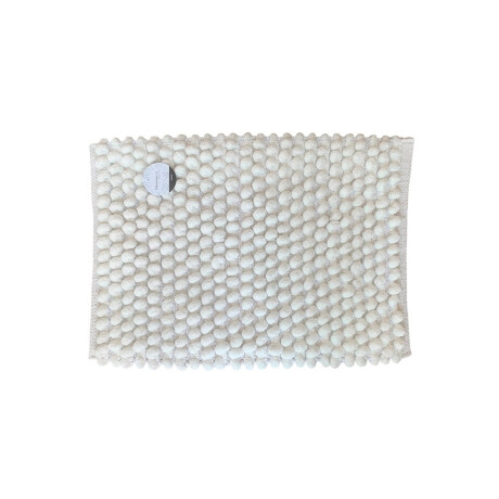 Alfombra Estilo Buclé Decorativa Interior Suave Moderna Blanco