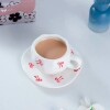 Taza de cerámica moños 350ml Taza de cerámica moños 350ml
