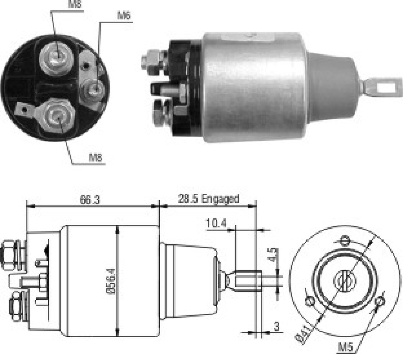 AUTOMATICO DE ARRANQUE CHEVROLET CORSA CELTA BOSCH 12V ZM 