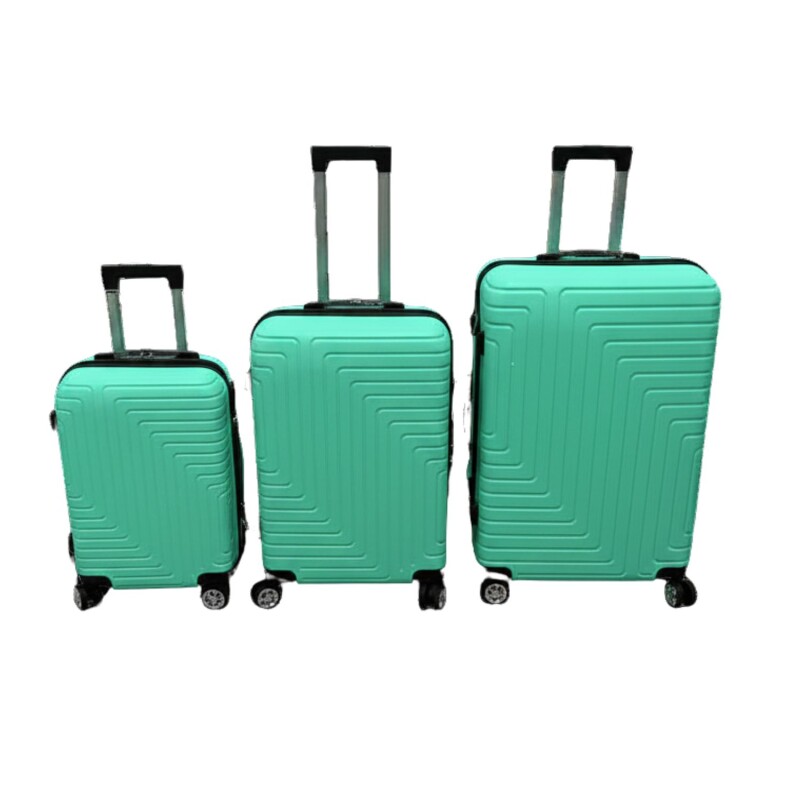 Set de 3 Valijas de Mano Rígidas Verde