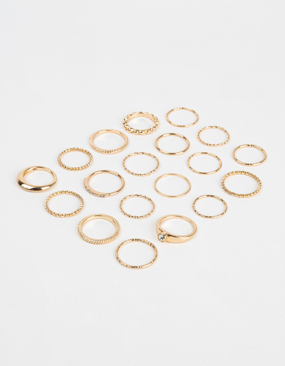 Sets Anillos De Metal 