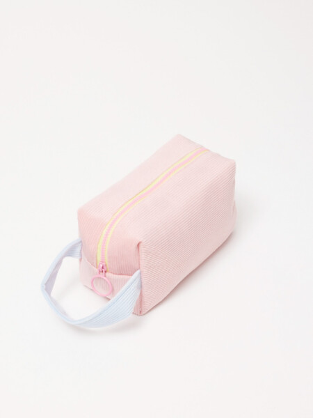 Cartuchera de pana Rosa