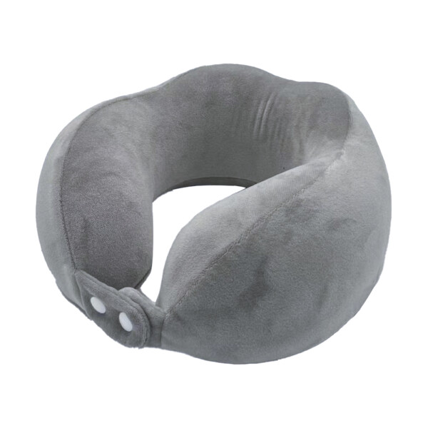 Almohadón de viaje gris
