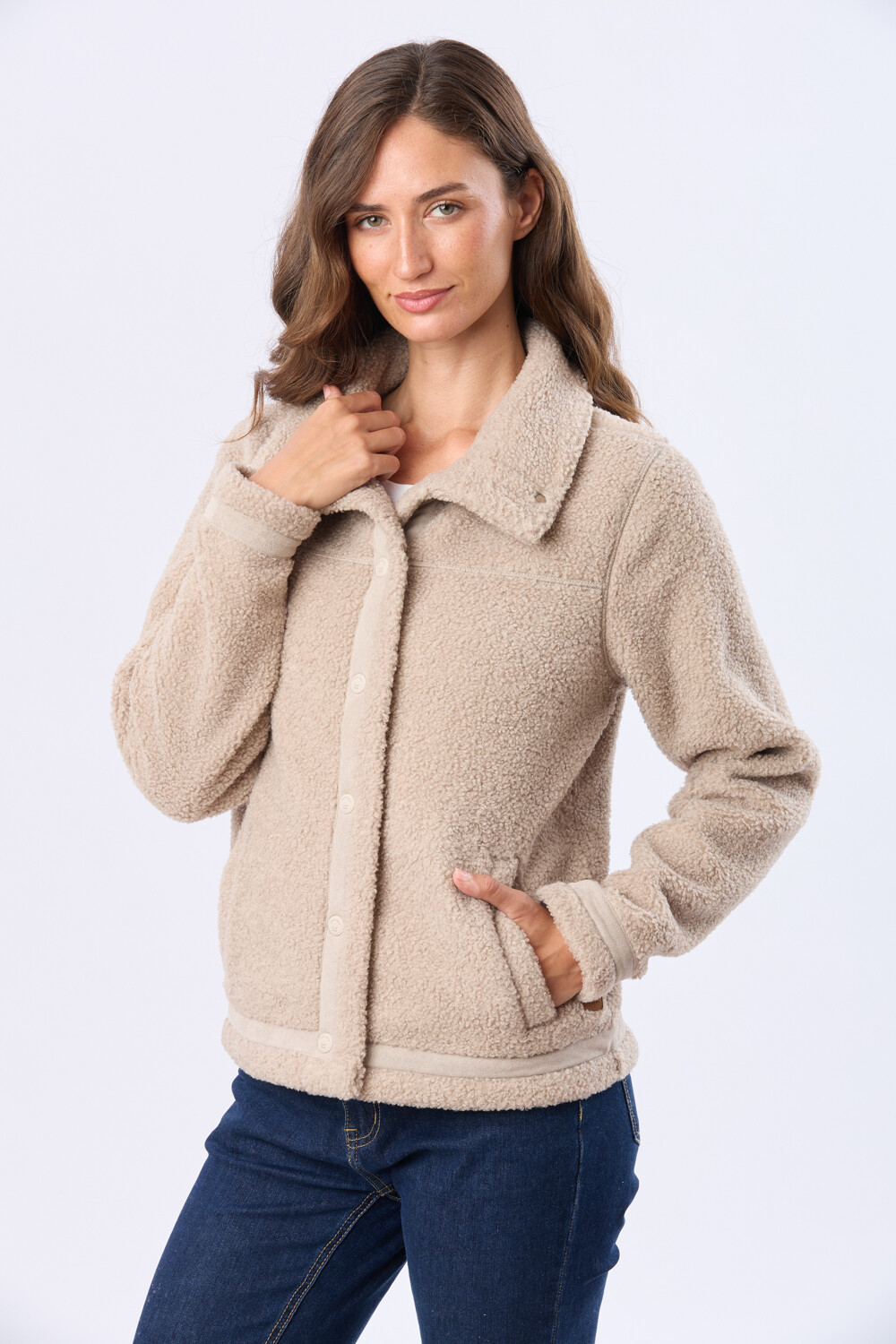 CAMPERA DE SHERPA Beige