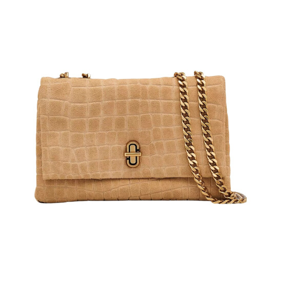 MARC JACOBS - THE SLIM DUAL CHAIN SHOULDER Gris